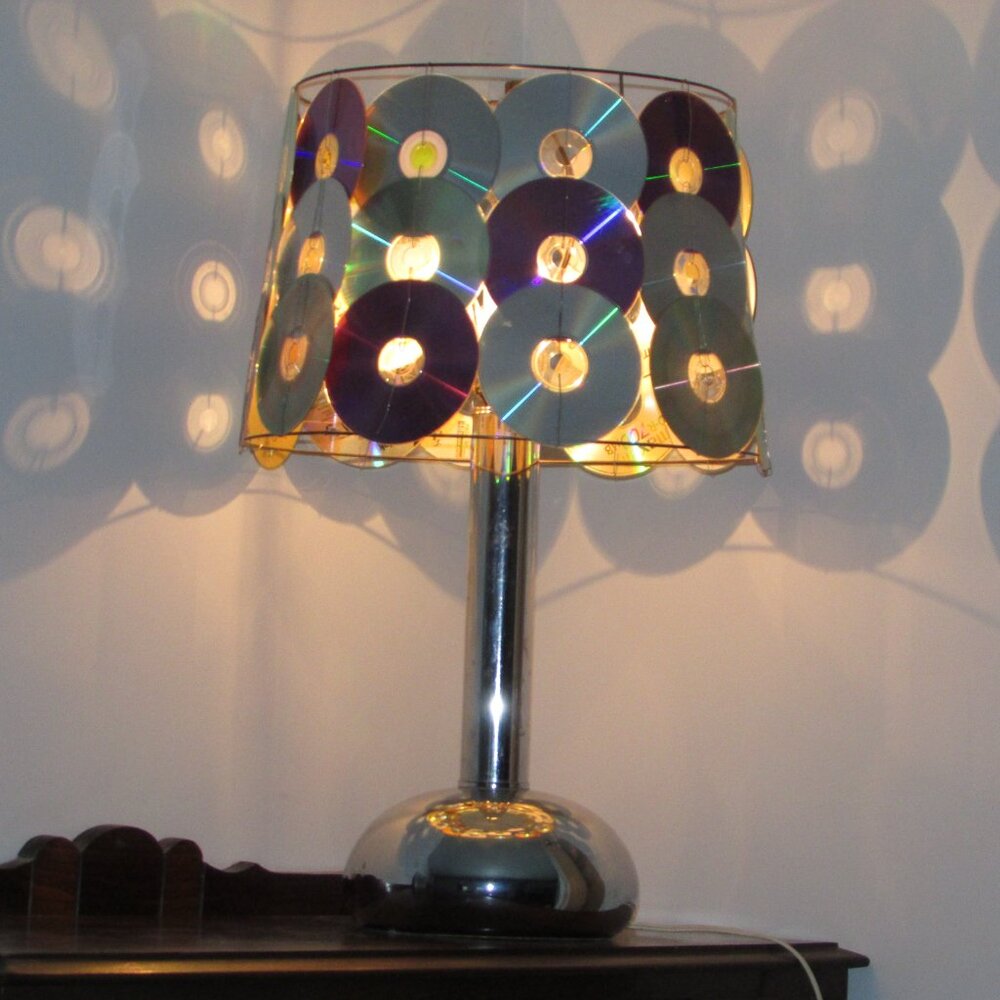 Vintage Chrome Dome Lamp Base